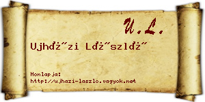 Ujházi László névjegykártya
