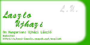 laszlo ujhazi business card